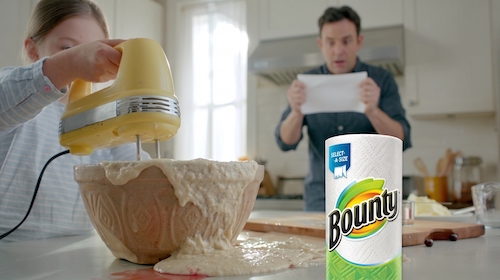 A still from the Bounty paper towel commercial